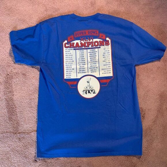 New York Giants 2012 Super Bowl T-Shirt - Picture 2 of 5
